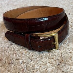 Men's Brown Leather Belt